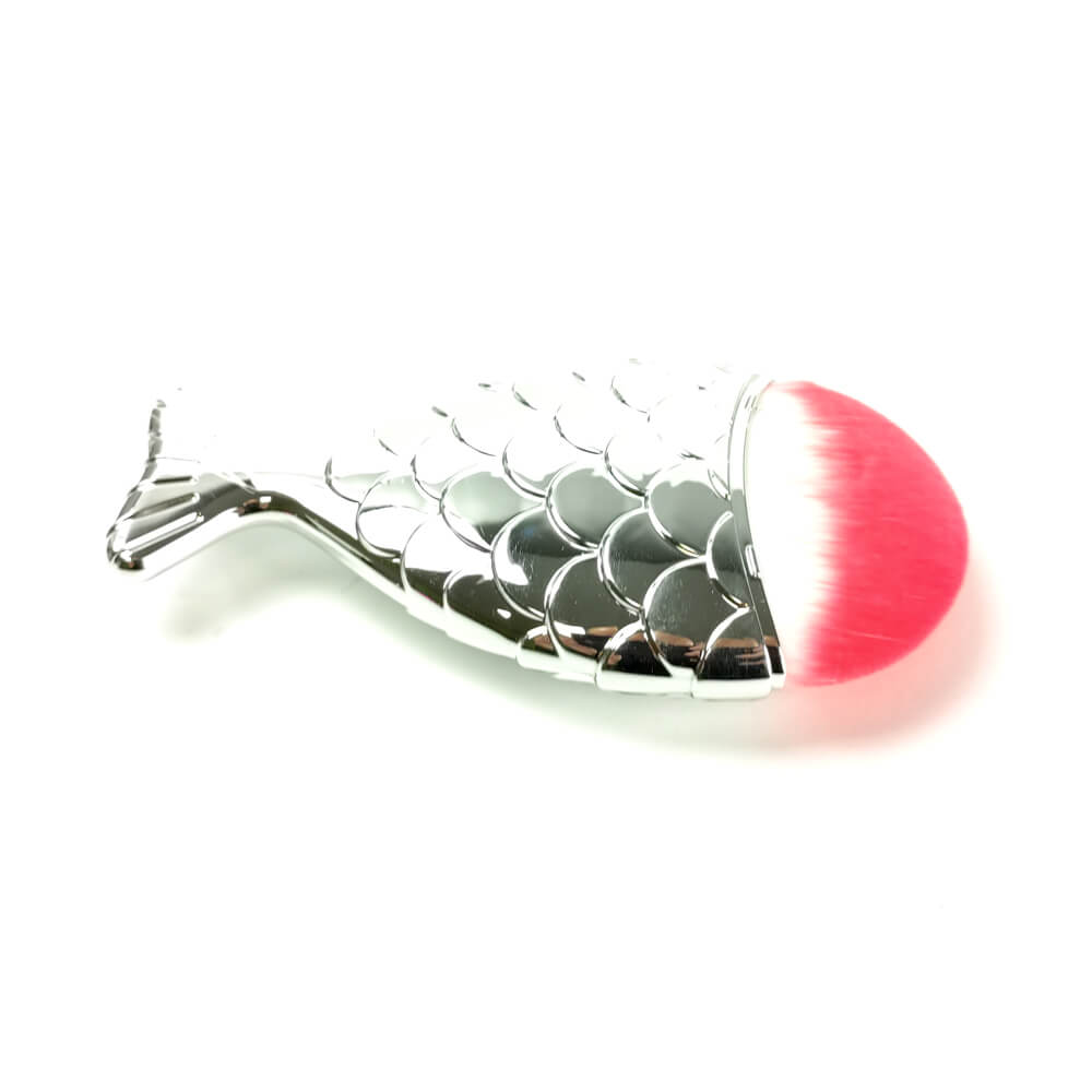 Пензлик для змахування "рибка" срібний, 2,5см детальне фото